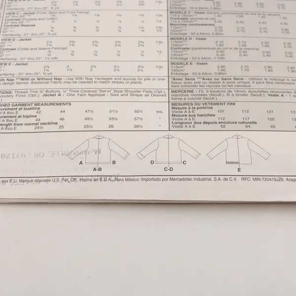 Lot 10 McCall's & Simplicity Men's Women's Sewing Patterns Cut Uncut