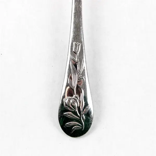 Reed & Barton French Floral Stainless Oval Place Soup Spoon 7.25"