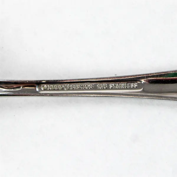Reed & Barton French Floral Stainless Oval Place Soup Spoon 7.25"