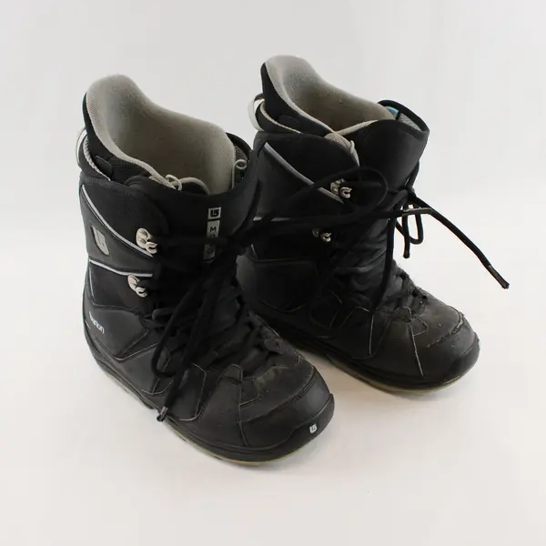 Burton Moto Women's Black Gray Snowboard Boots Size 9