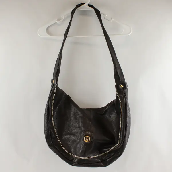 Sorelle Fontana Brown Half-Moon Shoulder Bag Purse