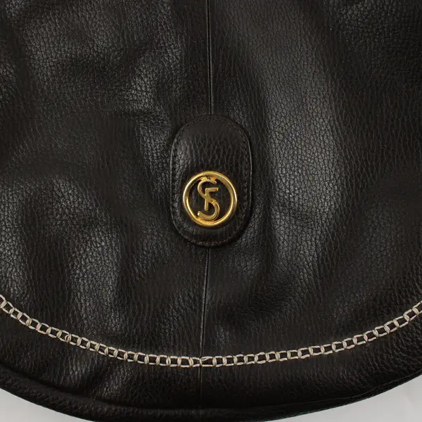 Sorelle Fontana Brown Half-Moon Shoulder Bag Purse