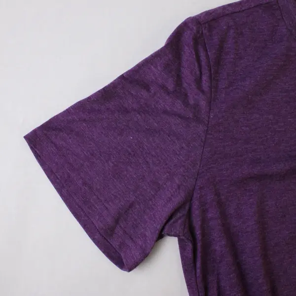 Moyee Purple Tie-Front Short-Sleeved T-Shirt Women's Large