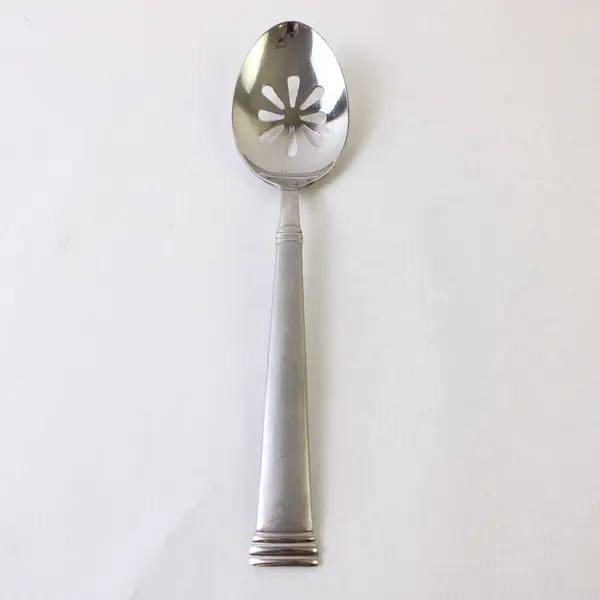 Pfaltzgraff Parker Frost  Stainless Slotted Spoon, Serving Spoon, Dinner Fork