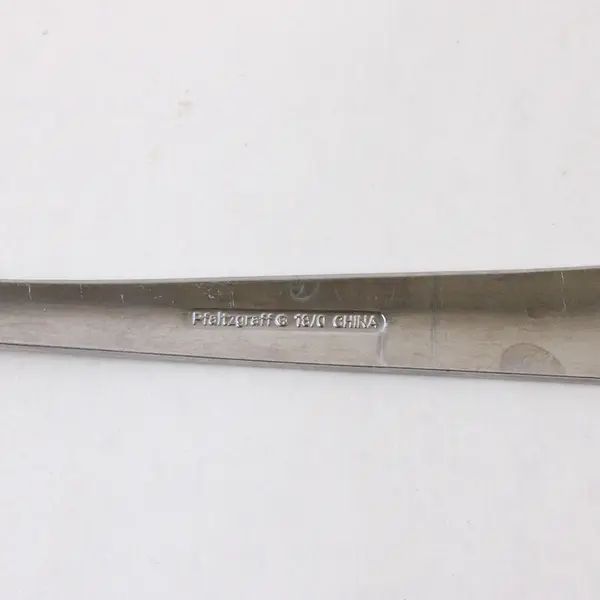 Pfaltzgraff Parker Frost  Stainless Slotted Spoon, Serving Spoon, Dinner Fork