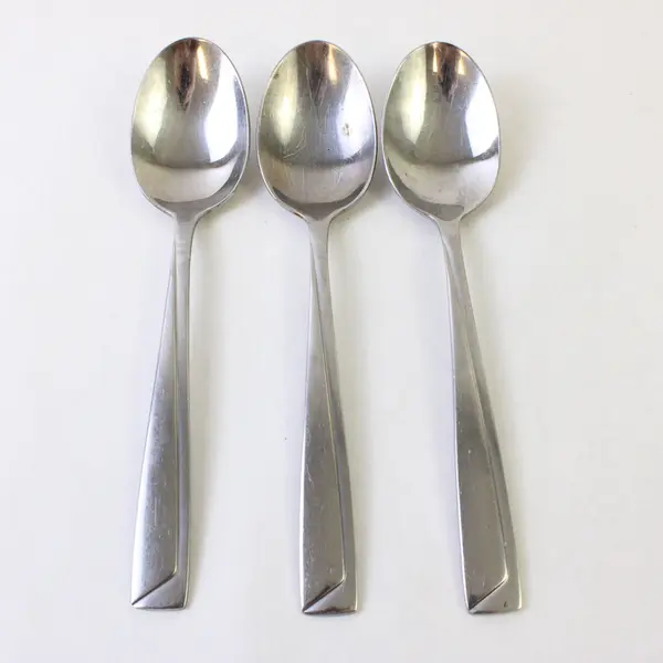 Three Stainless Pfaltzgraff Teaspoons in the Pattern Portrait