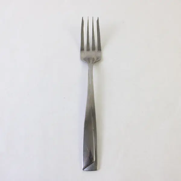 One Pastry, Two Dinner Stainless Pfaltzgraff Forks in the Pattern Portrait