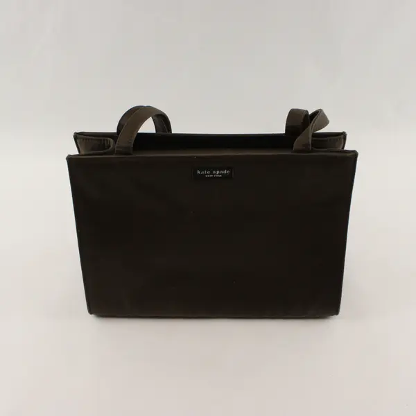 Vintage 1990's Kate Spade New York "Sam" Brown Nylon Shoulder Tote Bag 