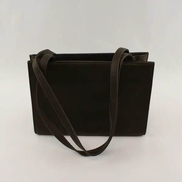 Vintage 1990's Kate Spade New York "Sam" Brown Nylon Shoulder Tote Bag 
