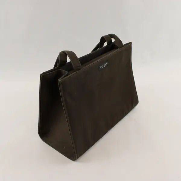 Vintage 1990's Kate Spade New York "Sam" Brown Nylon Shoulder Tote Bag 