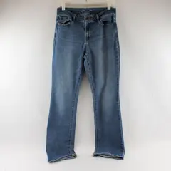 Old Navy Women's 10 Med Wash Mid-Rise Kicker Boot-Cut Stretch Denim Jeans