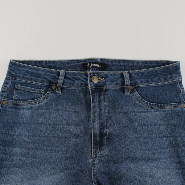 D.Jeans Women's 12 Medium Wash High Rise Skinny Stretch Denim Jeans 