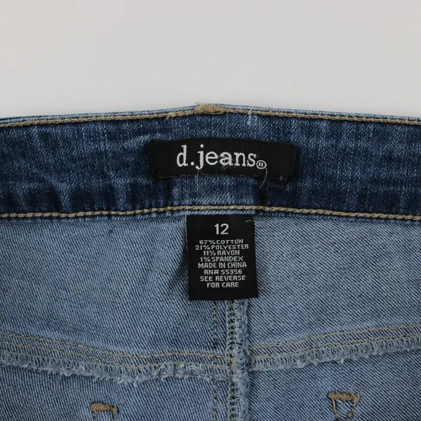 D.Jeans Women's 12 Medium Wash High Rise Skinny Stretch Denim Jeans 