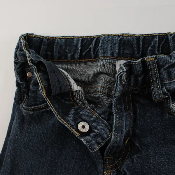 H&M Boys 7-8Y Slim Dark Wash Adjustable Waist Denim Jeans