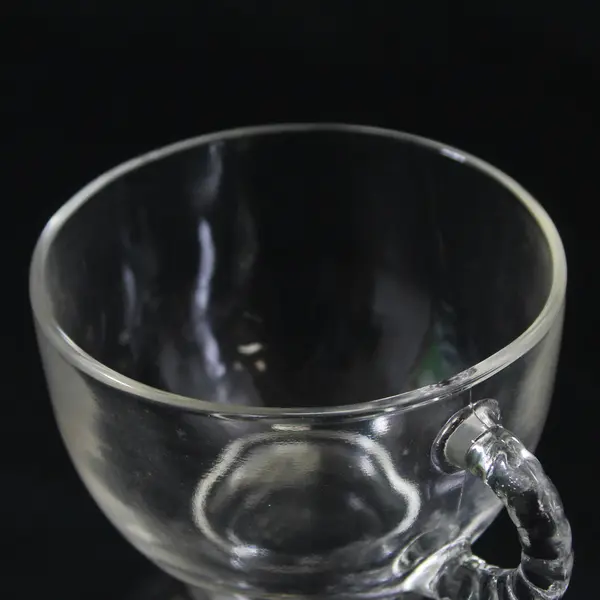 Set Of 8 Vintage Homestead by Federal Glass Beaded Handle Punch Cups 