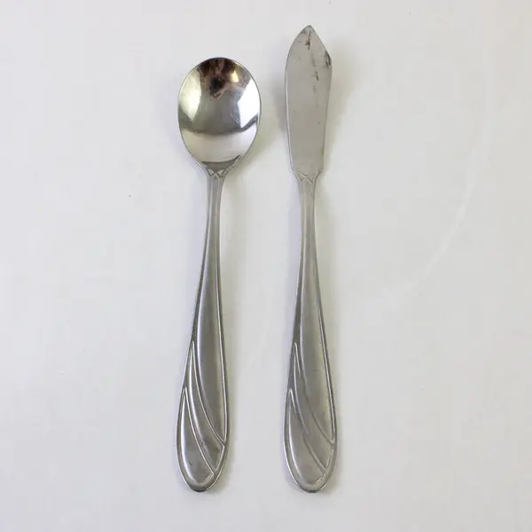Sugar Spoon and Butter Knife in the Pattern PFF38 by Pfaltzgraff