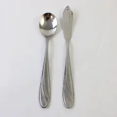 Sugar Spoon and Butter Knife in the Pattern PFF38 by Pfaltzgraff