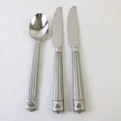 Two Dinner Knives and a Tablespoon in the Pattern PFF14 by Pfaltzgraff
