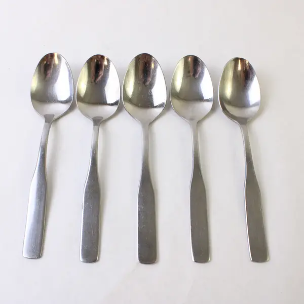 Five Fiddler II Teaspoons by Reed & Barton and Heritage Mint LTD