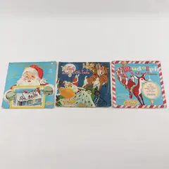 Lot of 3 Vintage Peter Pan Christmas Children's Records 1959 78 RPM