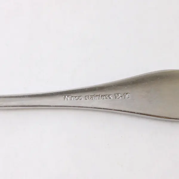Lot of Six 18/10 Stainless Teaspoons by Winco  Pattern Unknown