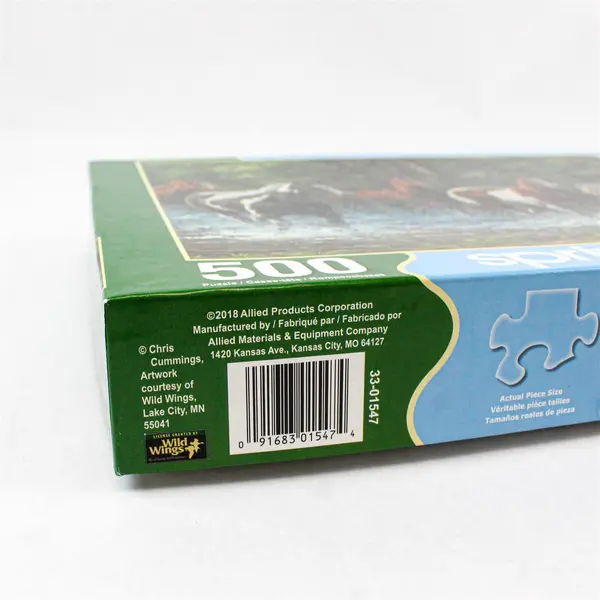 Springbok 500-Pc. Jigsaw Puzzle "Summer Creek" Horses 18" x 23.5" Complete