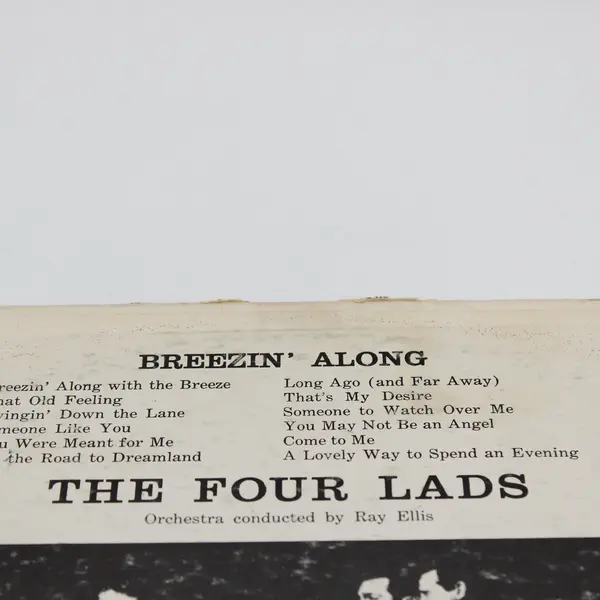 The Four Lads Breezin' Along 12" Vinyl Record