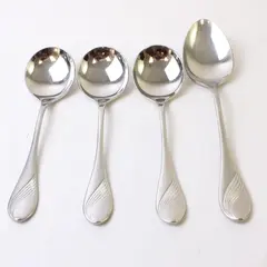 WMF Charm 4-Piece Flatware Spoon Lot 1 Tbsp 3 Soup Spoons