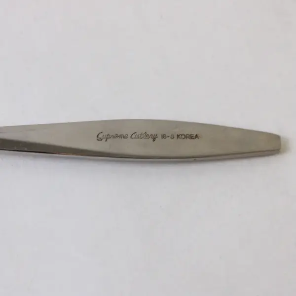 Three 18/8 Stainless Supreme Cutlery Teaspoons Triangle Pattern