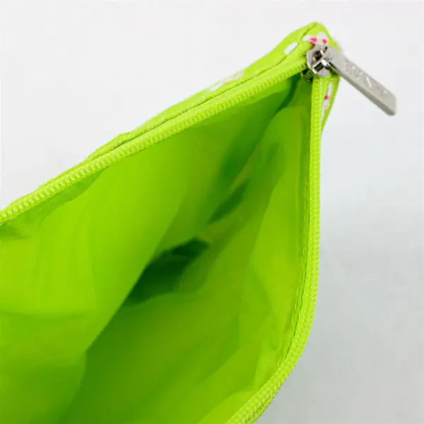 Marimekko for Clinique Flower Print Bright Green Cosmetic Pouch