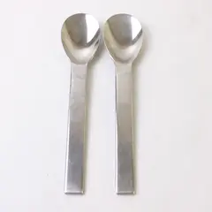 Two 18/10 Stainless Towle Teaspoons in the Pattern Ticket