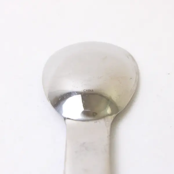 Two 18/10 Stainless Towle Teaspoons in the Pattern Ticket