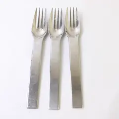Three 18/10 Salad Forks by Towle in the Pattern Ticket