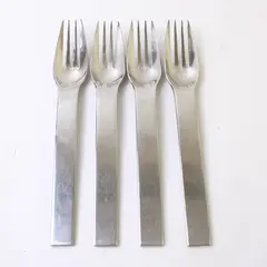 Four 18/10 Salad Forks by Towle in the Pattern Ticket