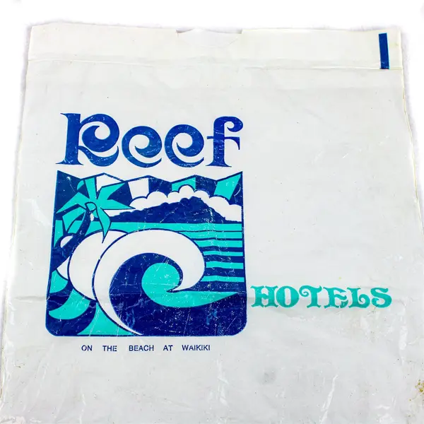 Vintage Reef Hotels Waikiki Don Ho Show Plastic Souvenir Bag