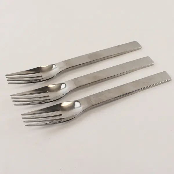 Three 18/10 Dinner Forks by Towle in the Pattern Ticket