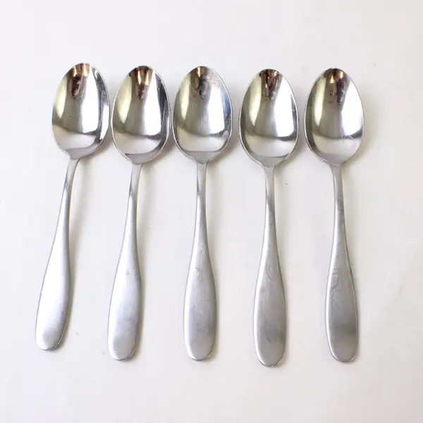 Lot of Five Teaspoons by Towle Living Collection Pattern Unknown