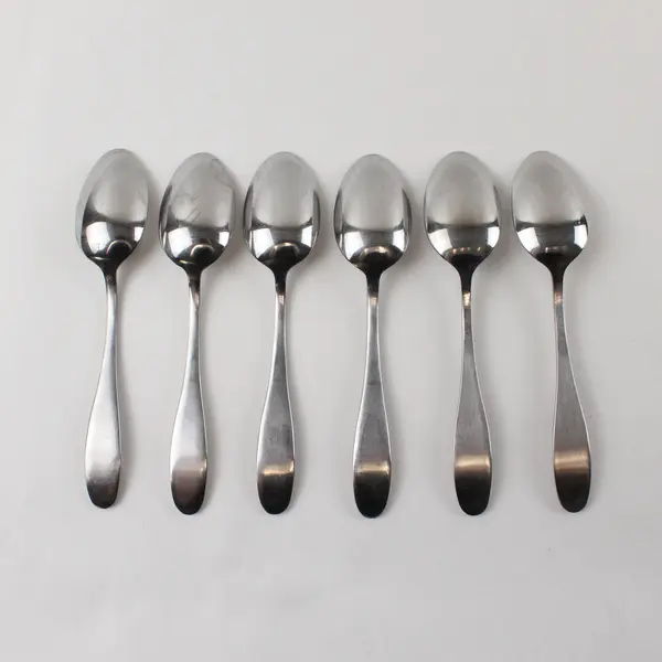 Lot of Six Teaspoons by Towle Living Collection Pattern Unknown