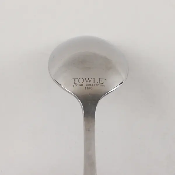 Lot of Six Teaspoons by Towle Living Collection Pattern Unknown