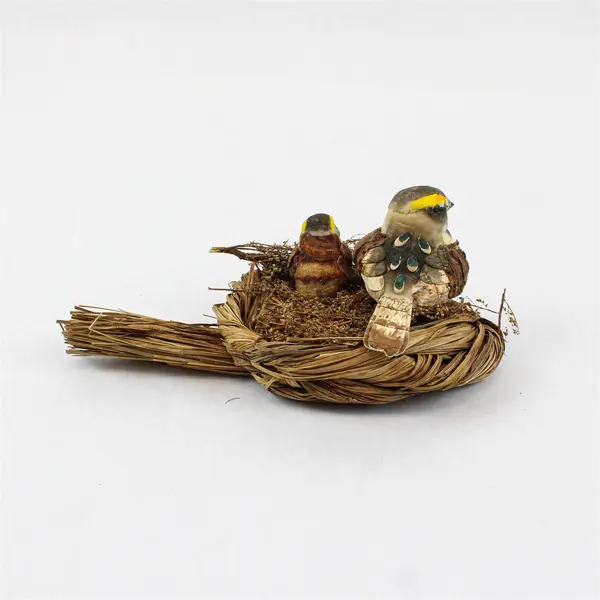 Raz Imports Birds in Nest Decorative Figure Craft Accent