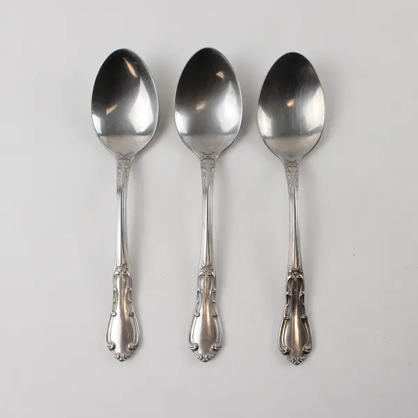 Three Stainless Teaspoons by Towle in the Pattern Merrimack