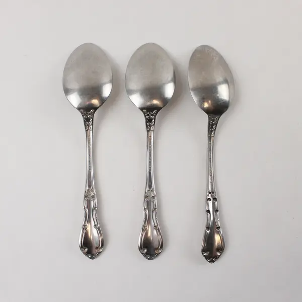 Three Stainless Teaspoons by Towle in the Pattern Merrimack