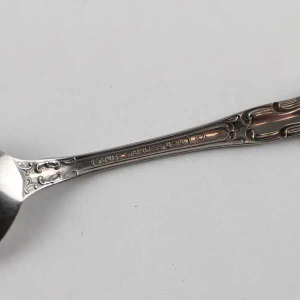 Five Stainless Teaspoons by Towle in the Pattern Merrimack