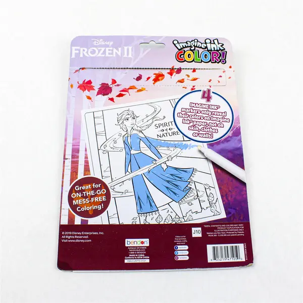 Disney Frozen II Imagine Ink Magic Ink Pictures 10-Page Book 4 Markers Bendon