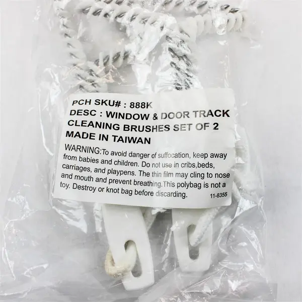 Set of 2 Sliding Door Track Cleaning Brushes #11-8355 - New 