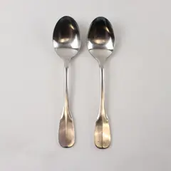 Two 18/8 Stainless Teaspoons by Towle in the Pattern Chatsworth Made in Japan