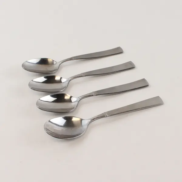 Four Stainless Satin Balance Teaspoons by Towle