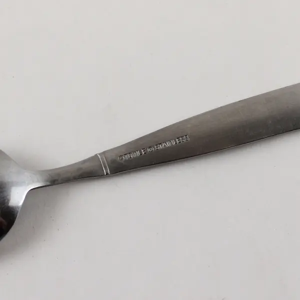 Four Stainless Satin Balance Teaspoons by Towle