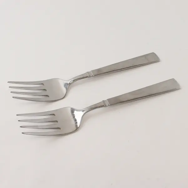 Two Stainless Satin Balance Serving Forks by Towle