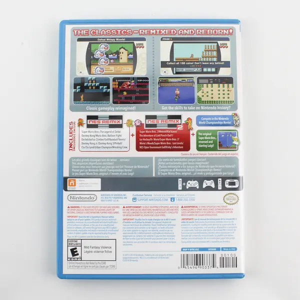 2014 Nintendo Wii U NES Remix Pack No Manual 
